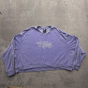 Nike Sweatshirt Nike Womens 2XL Sports‎ Wear Retro Femme Crew Terry Cj2485